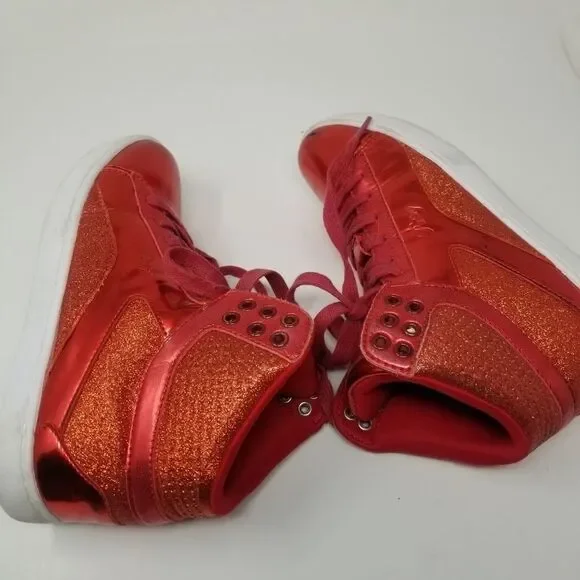 PASTRY BRIGHT RED SNEAKERS. SIZE 7 - Picture 10 of 12